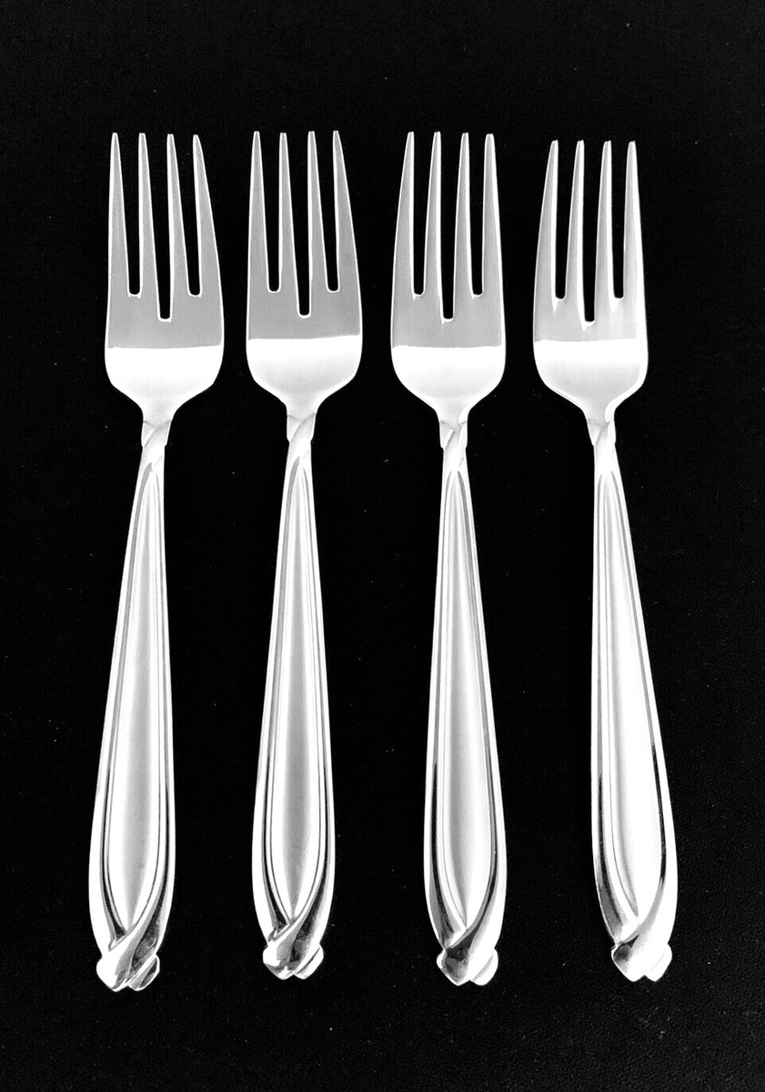 HAMPTON Silversmiths CONCORDE Set Of 4 SALAD FORKS 7 1/4" Stainless 18/8 Korea