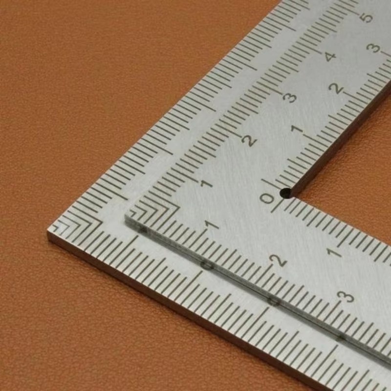 Stainless Steel L Shape Square Ruler Small Measuring Layout Tool 2X4 Inch