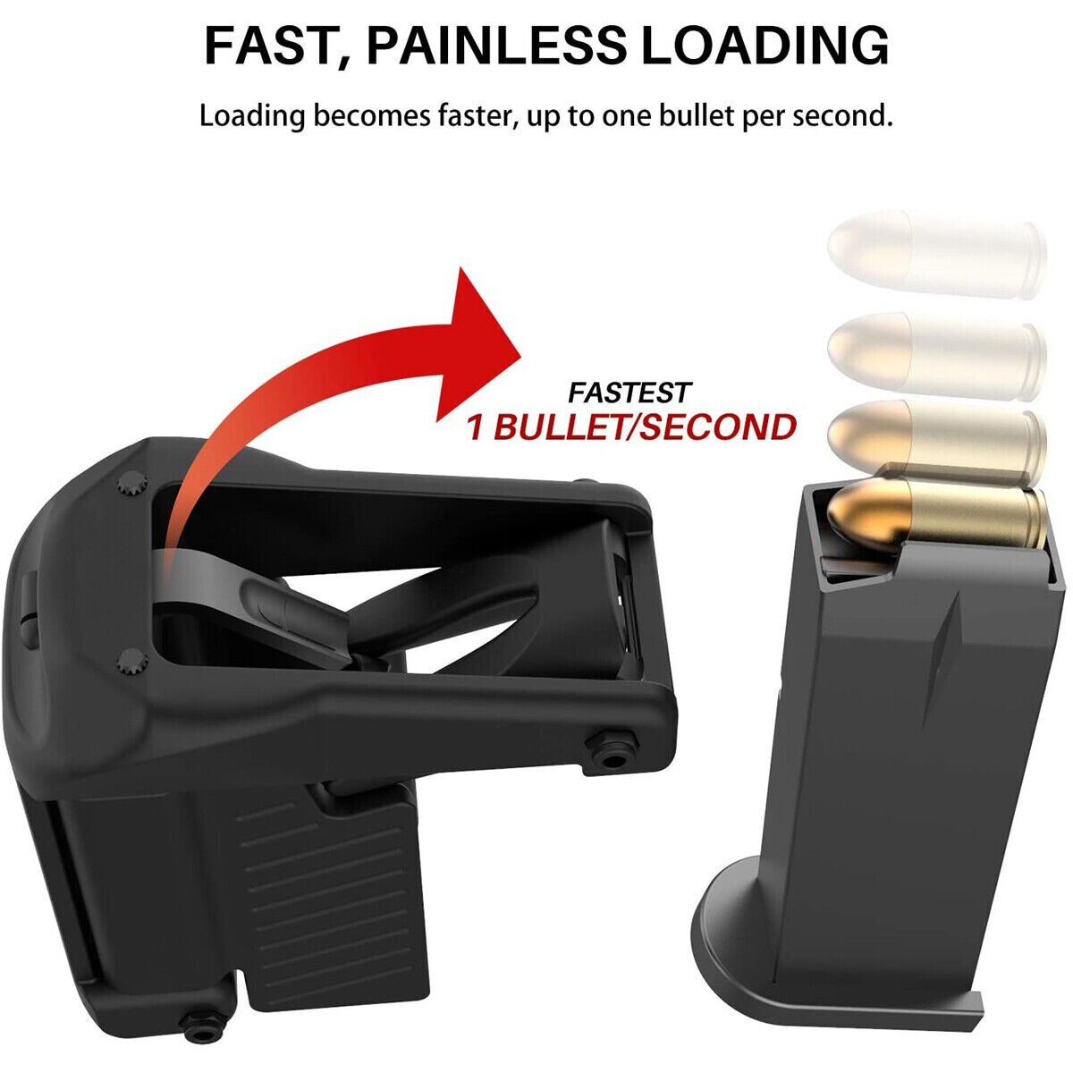 Raptor Universal Pistol Speed Loader for Magazines from .380 9mm-45 ACP !!!