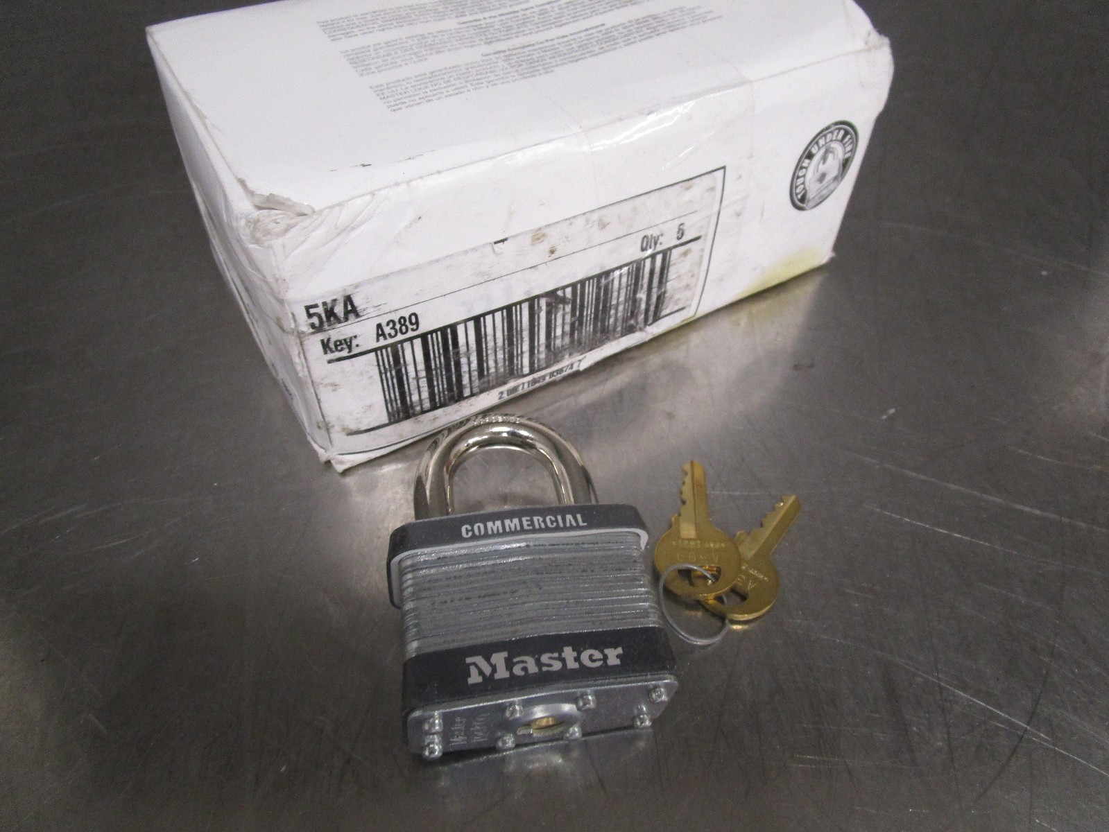 Master Lock 5KA Commercial Grad Laminated Steel Safety Padlock 6 Pk Keyed Alike
