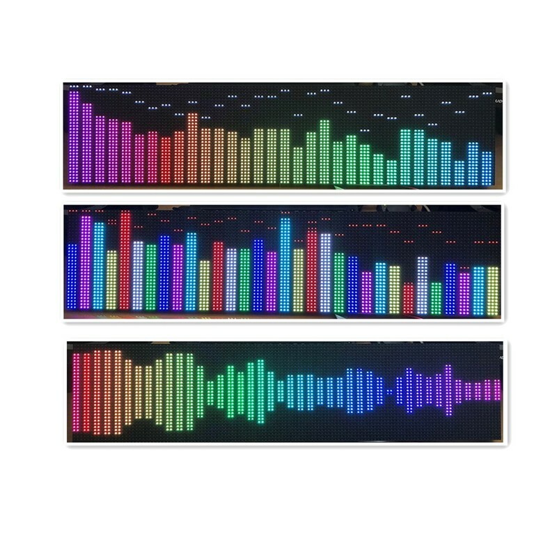 AS1000 Voice Control RGB Music Spectrum Display Rhythm Light w/ Controller+Power