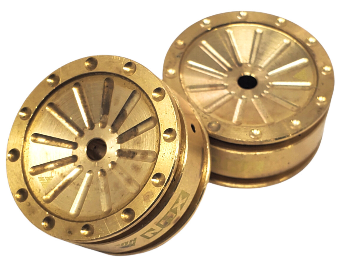 NHX RC 30g Brass Wheels (2Pcs) : Axial SCX24