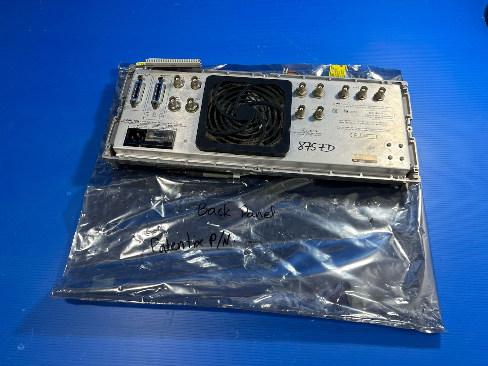 HP 8757D Scalar Network Analyzer Rear Panel Only