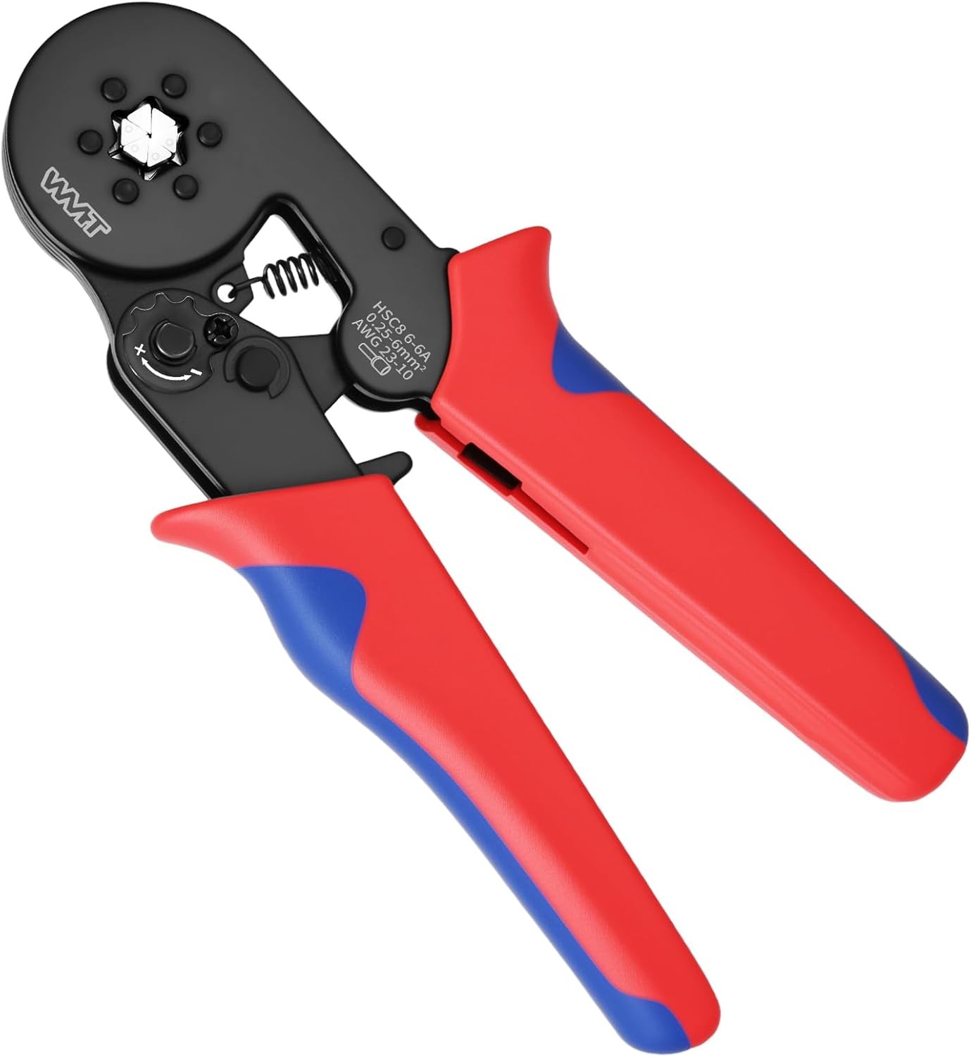 HSC8 6-6A Ratcheting Ferrule Crimper for 0.25-6mm²Cable End Sleeves | Wire Ferru