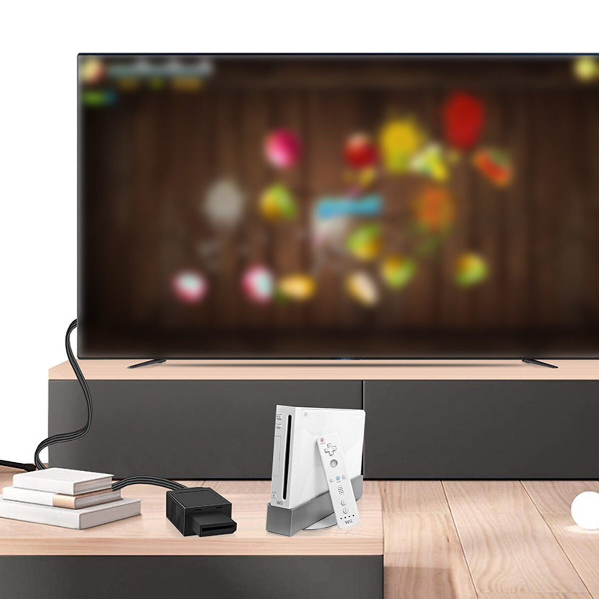 For Wii Input to HDMI Converter HD Video Audio Output Adapter For Nintendo.