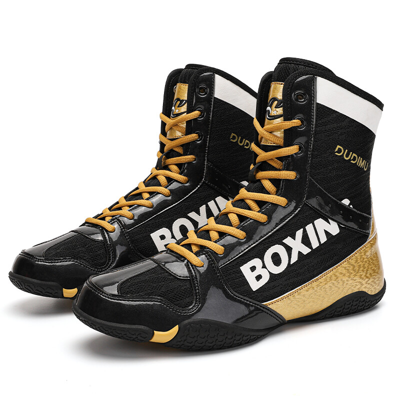 Men Boxing Shoes Wrestling Fighting Footwear Outdoor Running Weightlift Sneakers