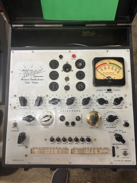 Hickok 533 Dynamic Mutual Conductance Tube Testor