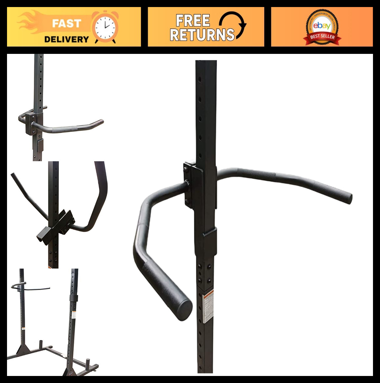 Power Rack with Attachments for Home Gym, Heavy Duty Strength Training Equipment