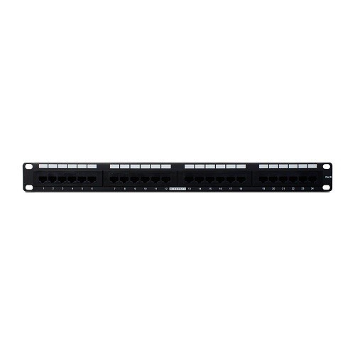 Wirepath WP-CAT6-PP-24 24-Port Rack Mount RJ45 CAT6 Patch Panel