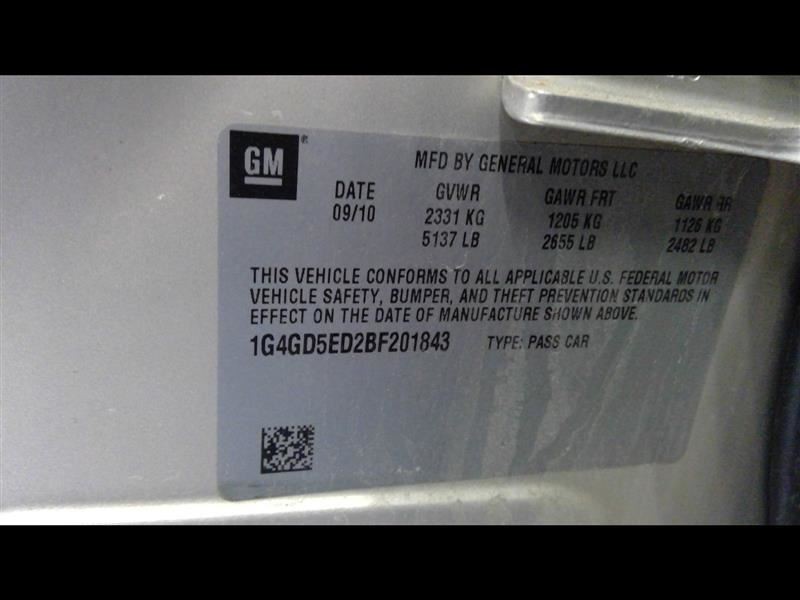 Driver Left Front Door Fits 10-16 LACROSSE 363747