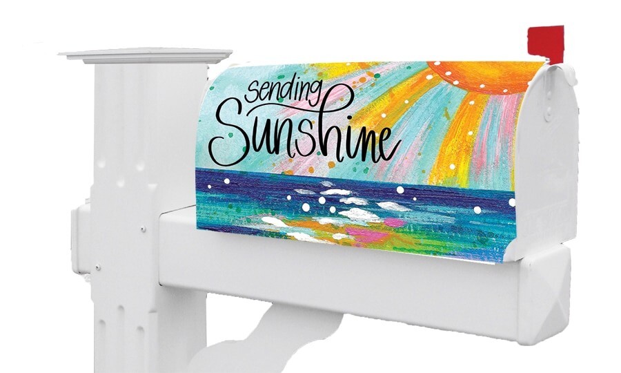 Sending Sun Sunshine Ocean Magnetic Mailbox Cover Only