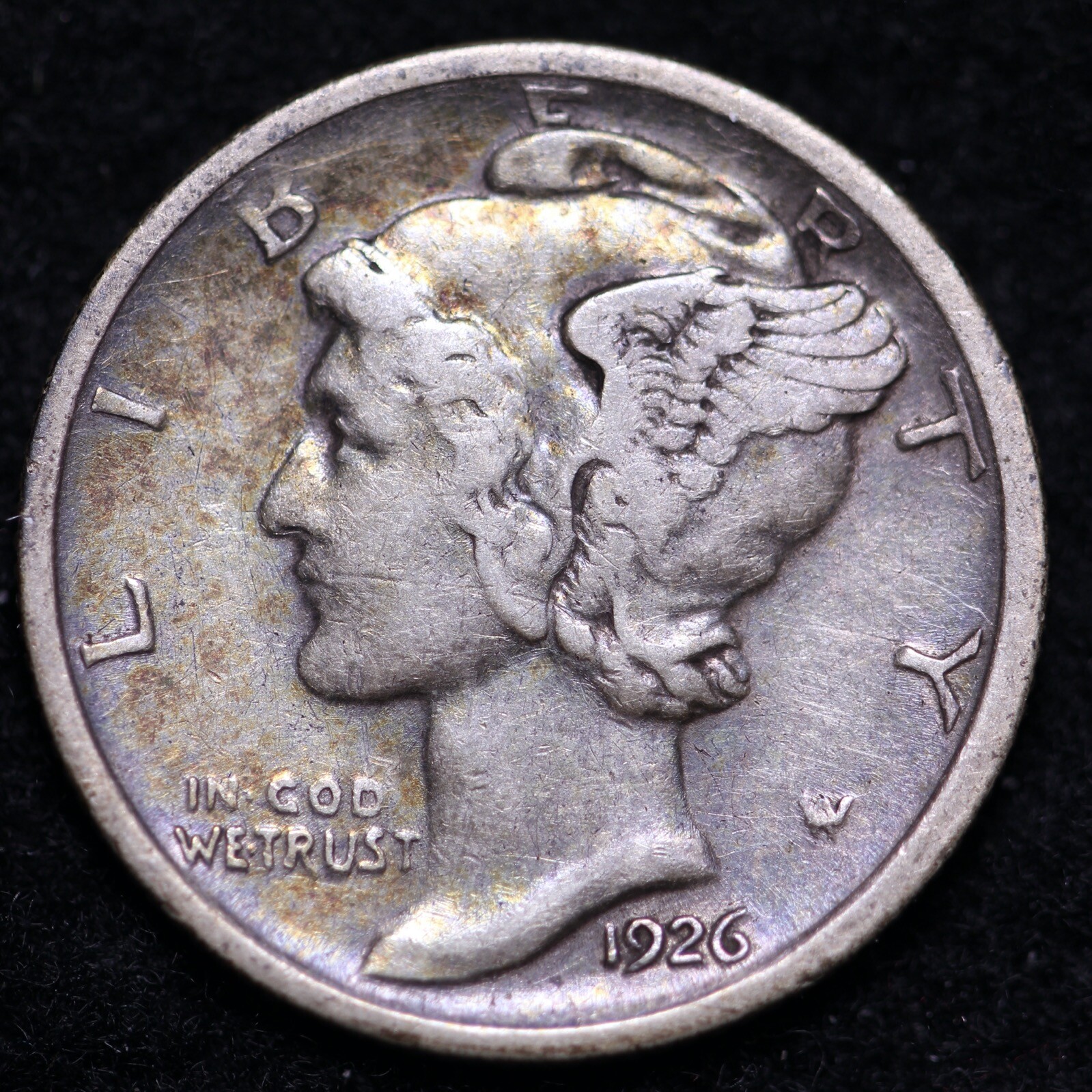 1926-D Mercury Dime CHOICE AU FREE SHIPPING E836 ANQ