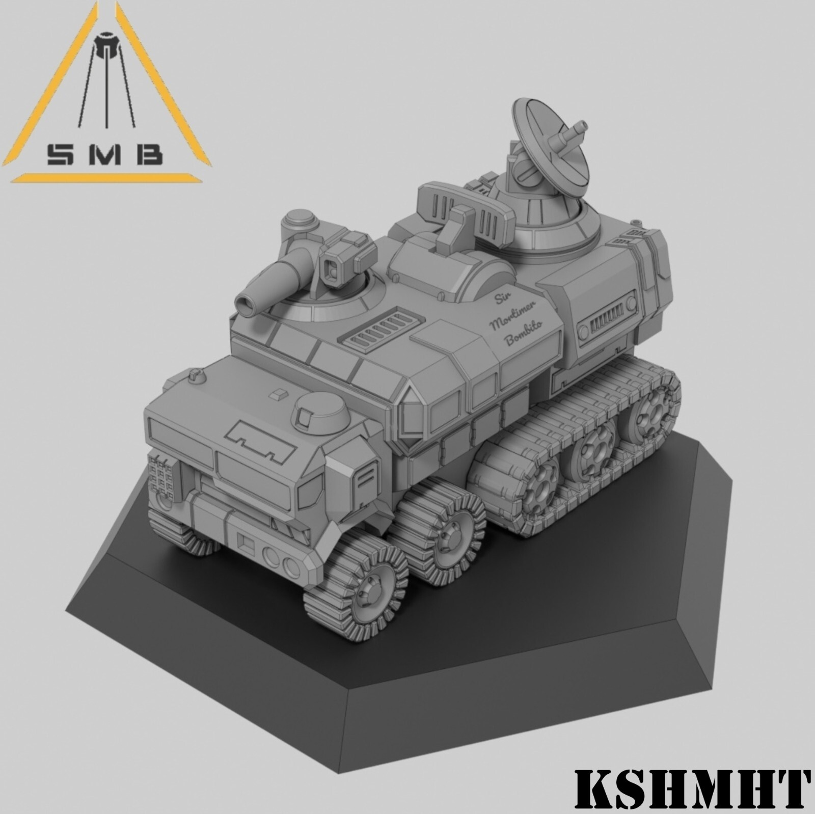 KSHMHT HQ (1 model) by Sir Mortimer Bombito, SMB. 6mm, 1/285 scale 3d print