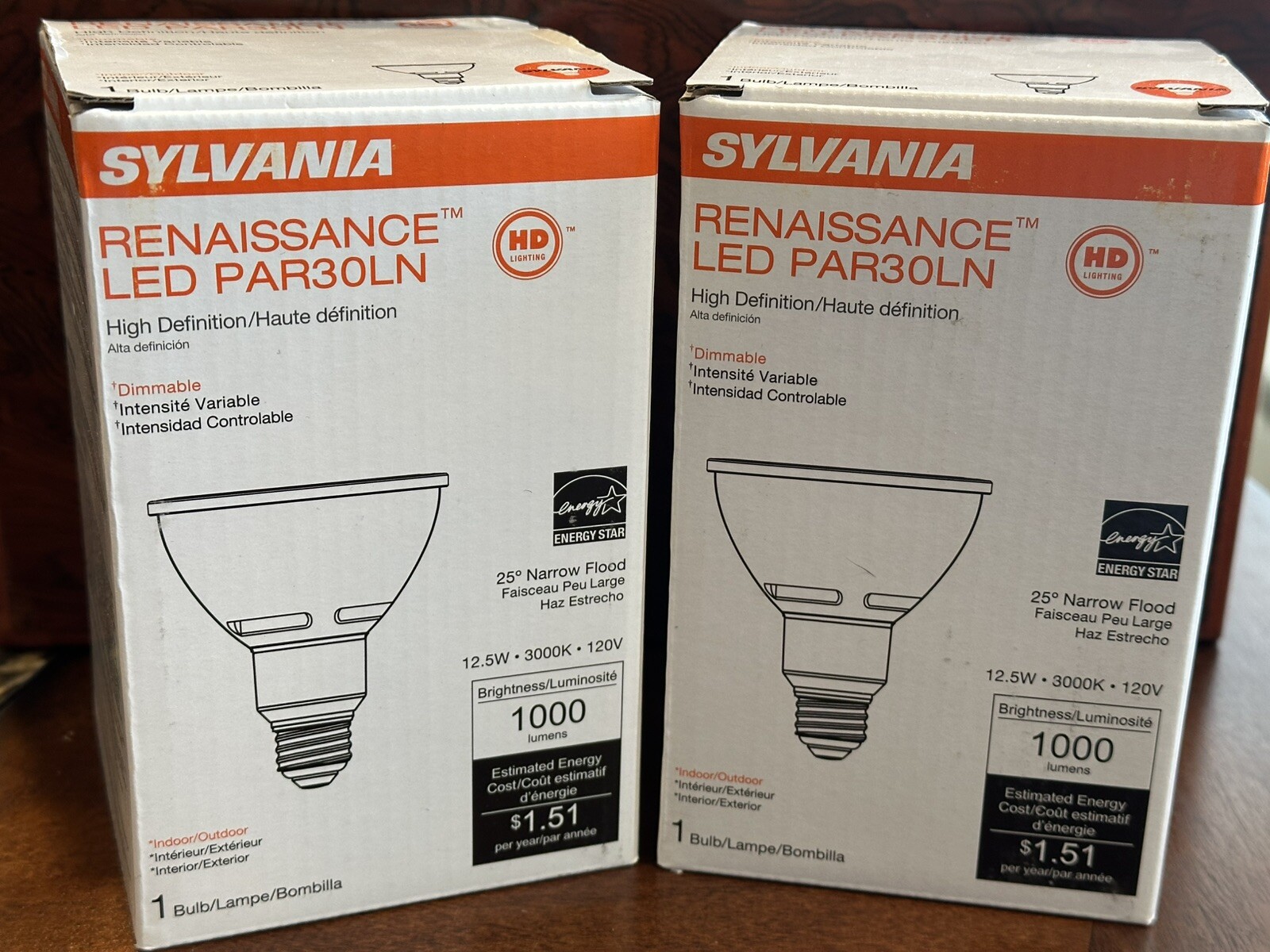 Sylvania Renaissance LED - Par30LN - 12.5W - 25° Narrow Floodlights- 2 Pack