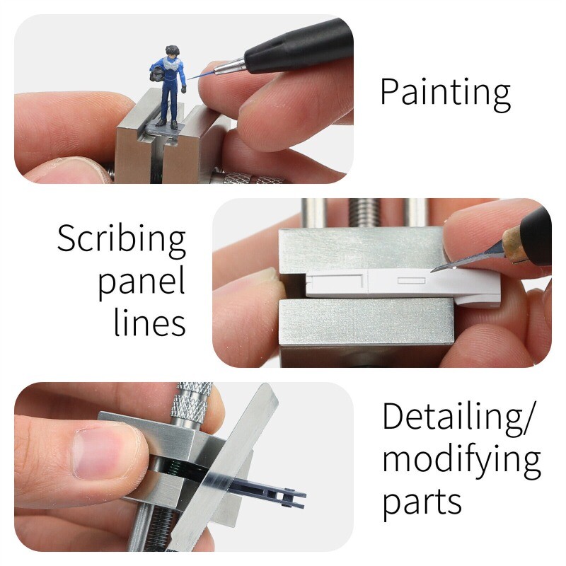 DSPIAE AT-MV Stainless Steel Precision Mini Vise for Model Tool SILVER