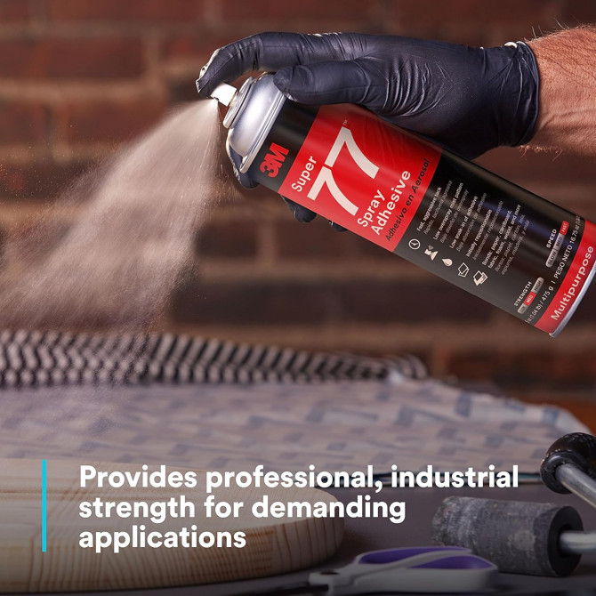 3M Super 77 Multipurpose Permanent Spray Adhesive Glue, Free Shipping, 1 Each