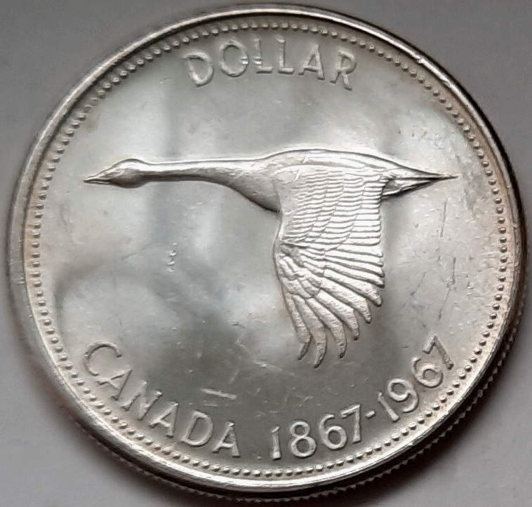 1967 Canada Silver Dollar-Brilliant Uncirculated