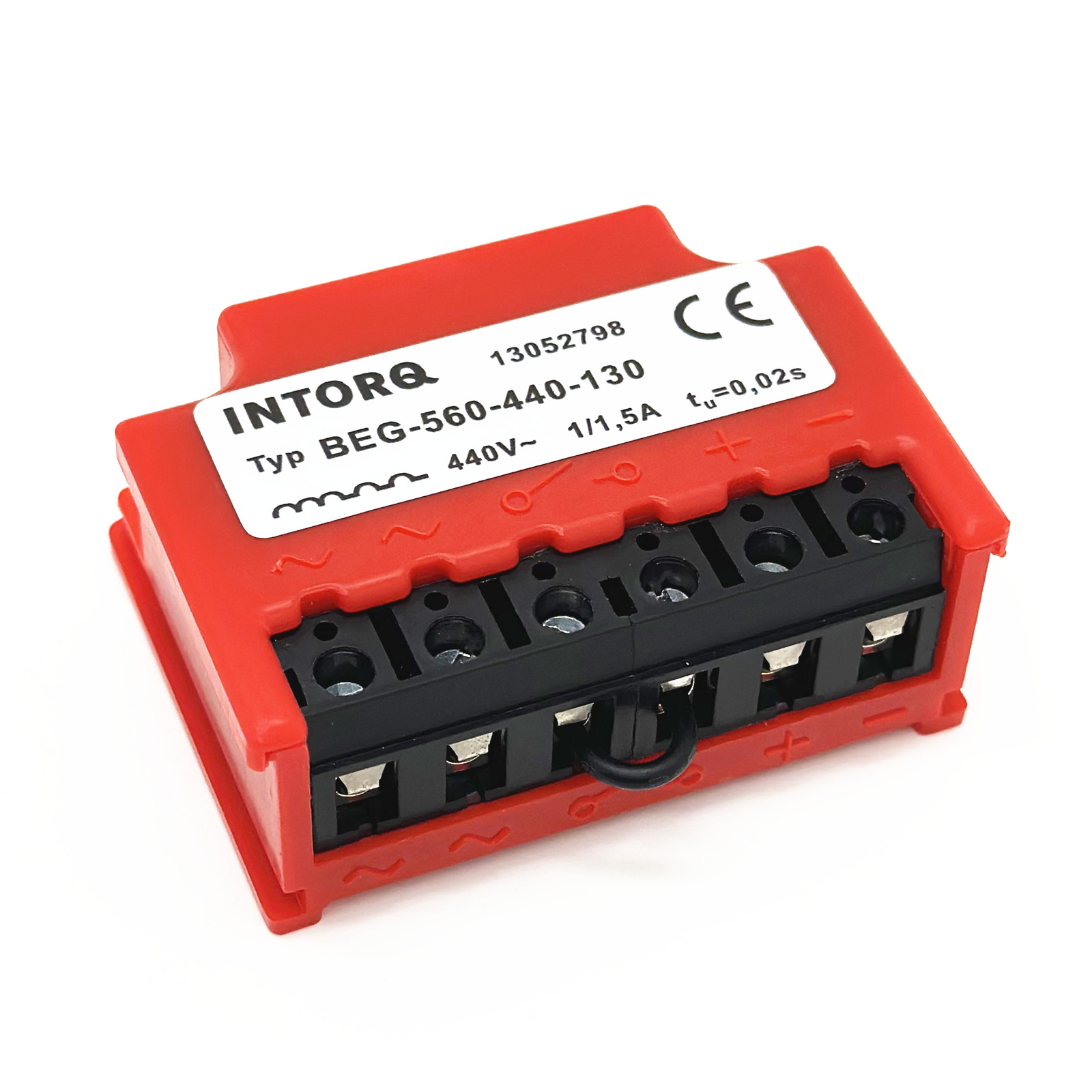 INTORQ 13052798 BEG-560-440-130 440V~ 1/1,5A tu=0.02s Excitation Brake Rectifier