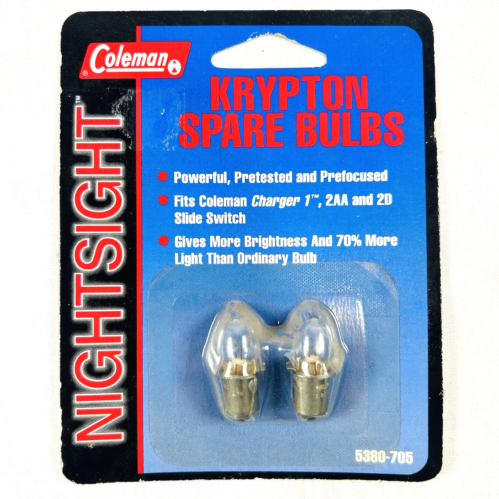 Three (3) New Coleman 5380-705 Krypton Flashlight Bulb 2 Pack