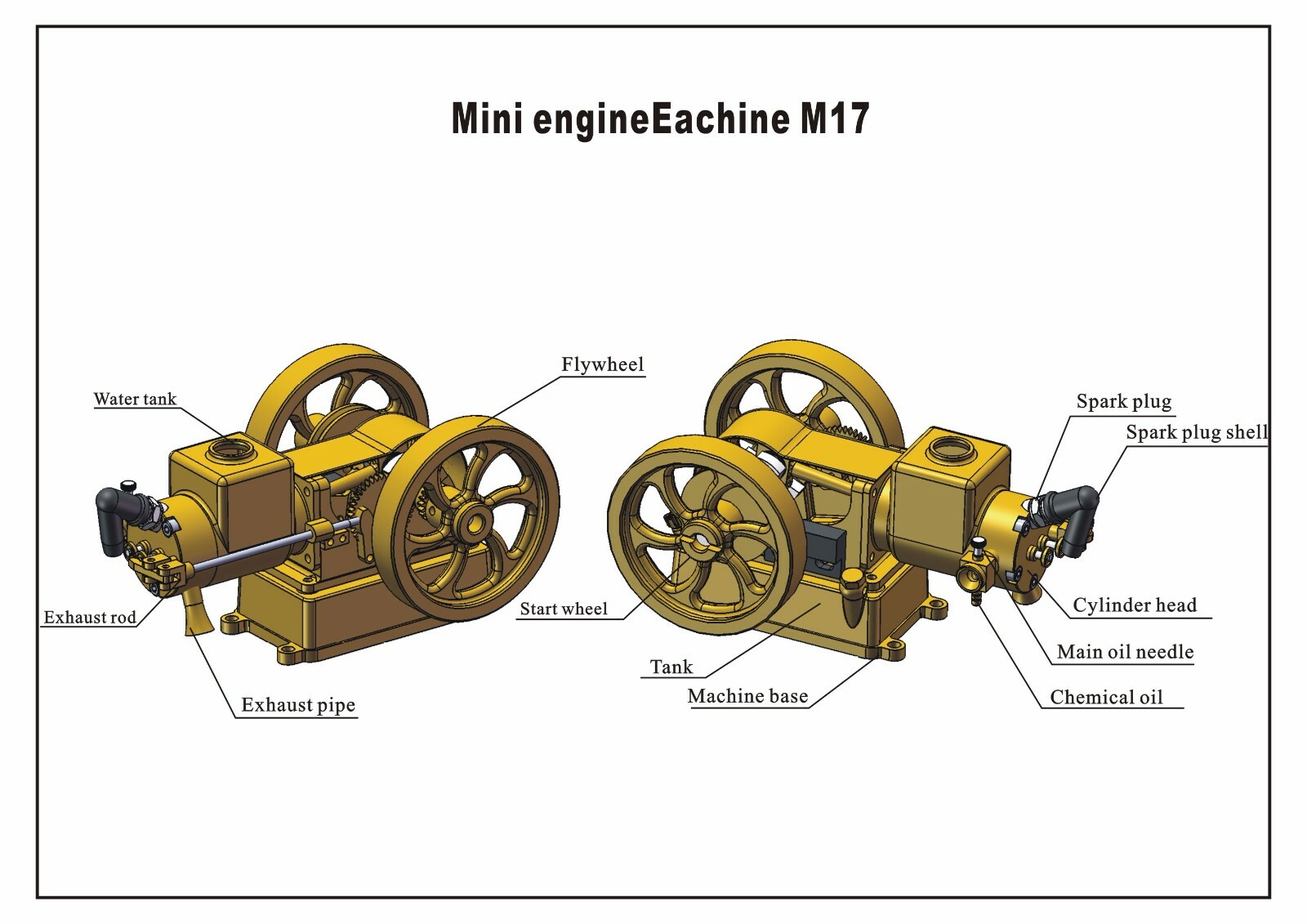 Hit and Miss Complete Engine Model M17 model