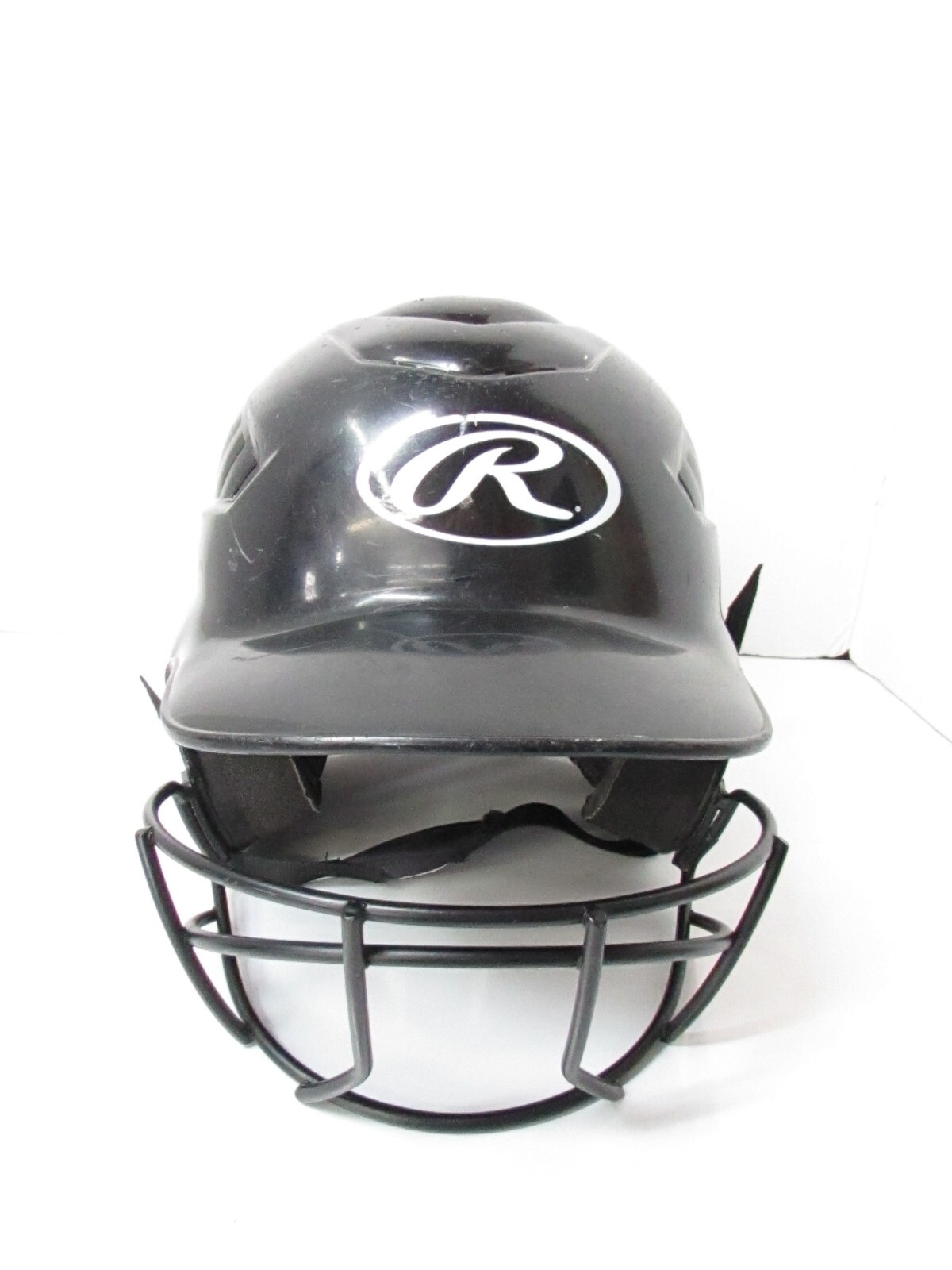 RAWLINGS Batting Helmet - Coolflo - 6 1/2"- 7 1/2" Black Face Mask Chin