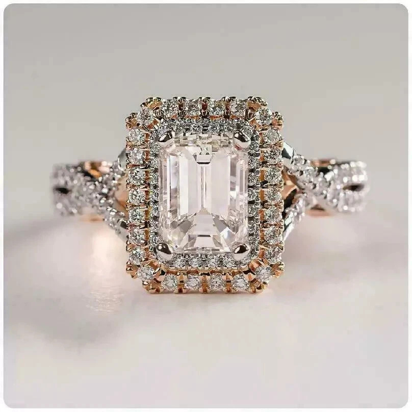 2.80Ct VVS1 Lab Created Diamond Valentine's Day Gift Ring 14K White Gold Finish