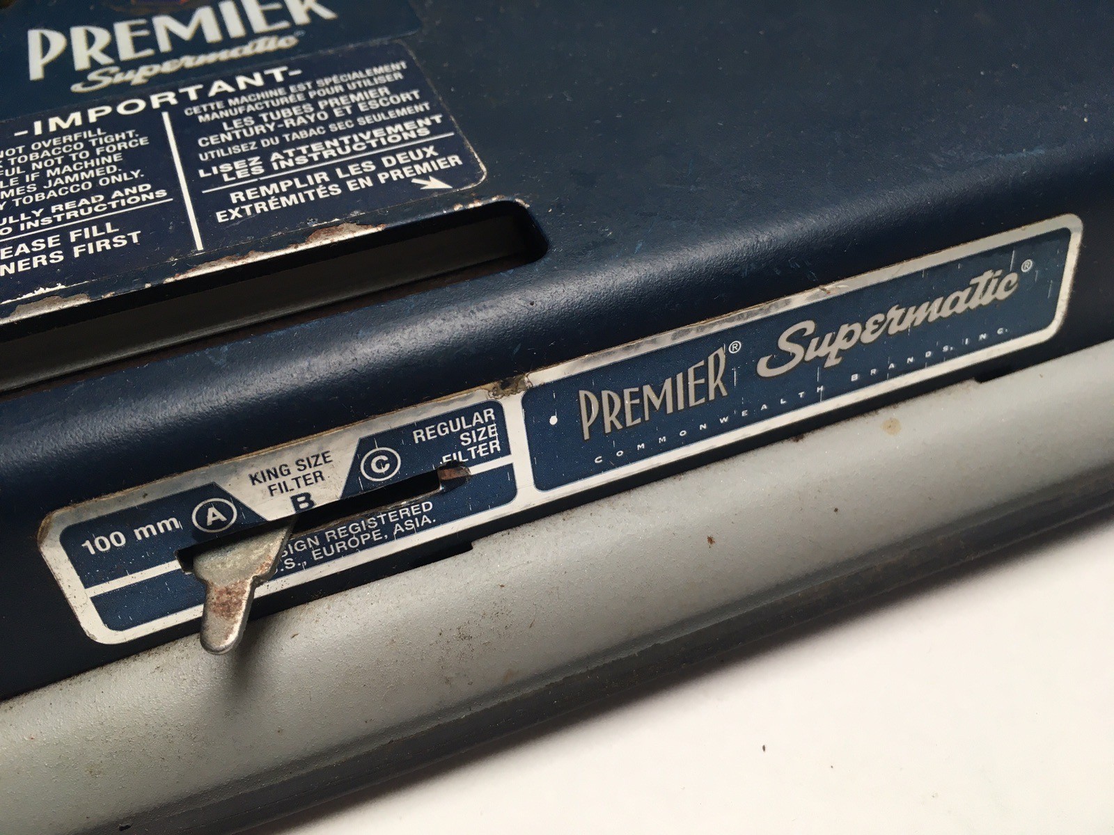 PREMIER Supermatic Cigarette Injector Machine