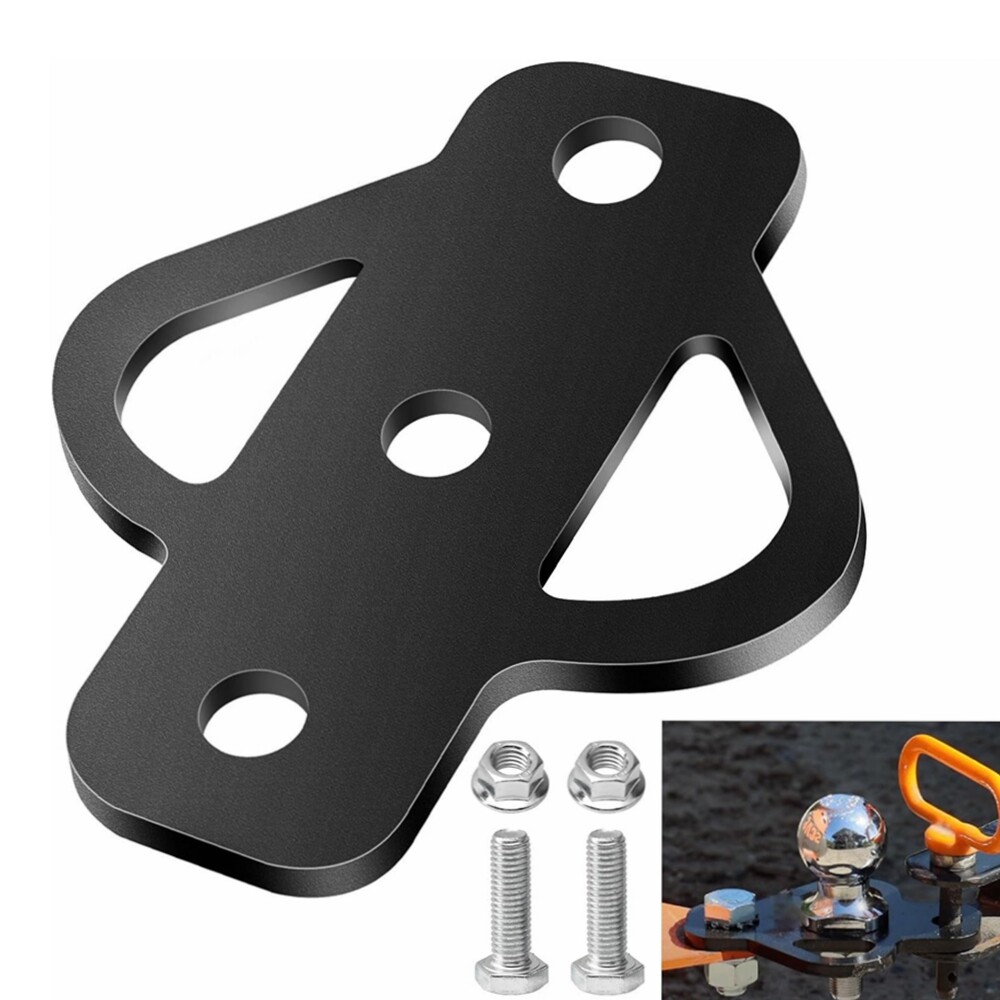 3-WAY TRAILER HITCH ADAPTER STEEL MOUNT WITH BOLT FOR ATV LAWN MOWER/GOLF CART W
