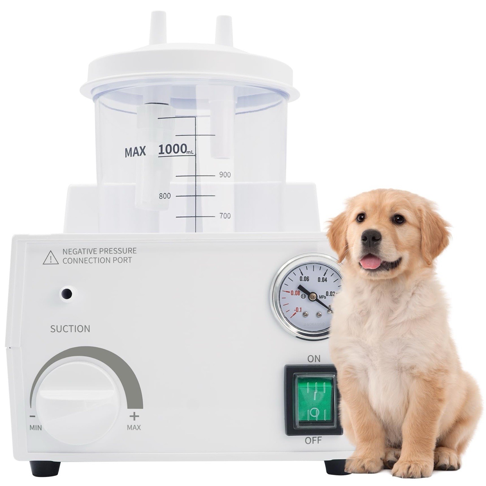 1000ml Portable Veterinary Suction Machine for Home Use 110V Veterinary Medical
