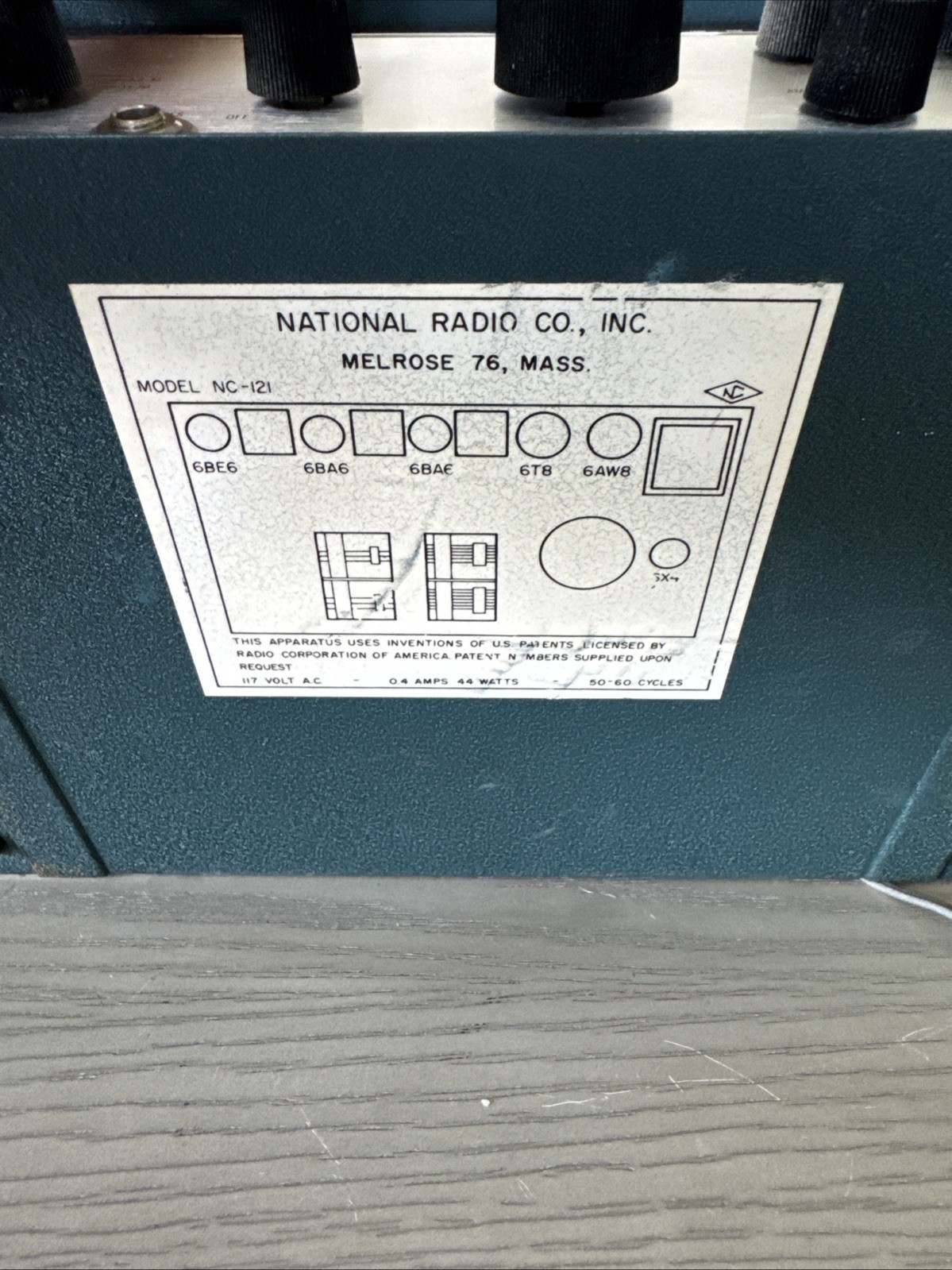 National No 121 Ham radio