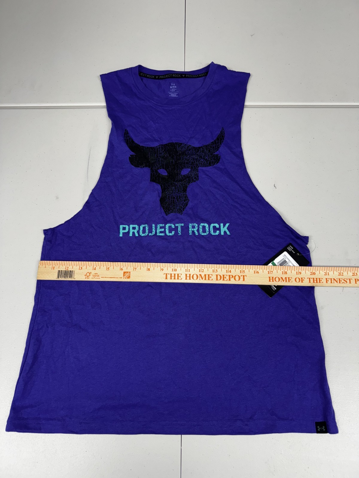 Under Armour Project Rock Brahma Bull Tank Men’s Pick Size Purple 1373787-583