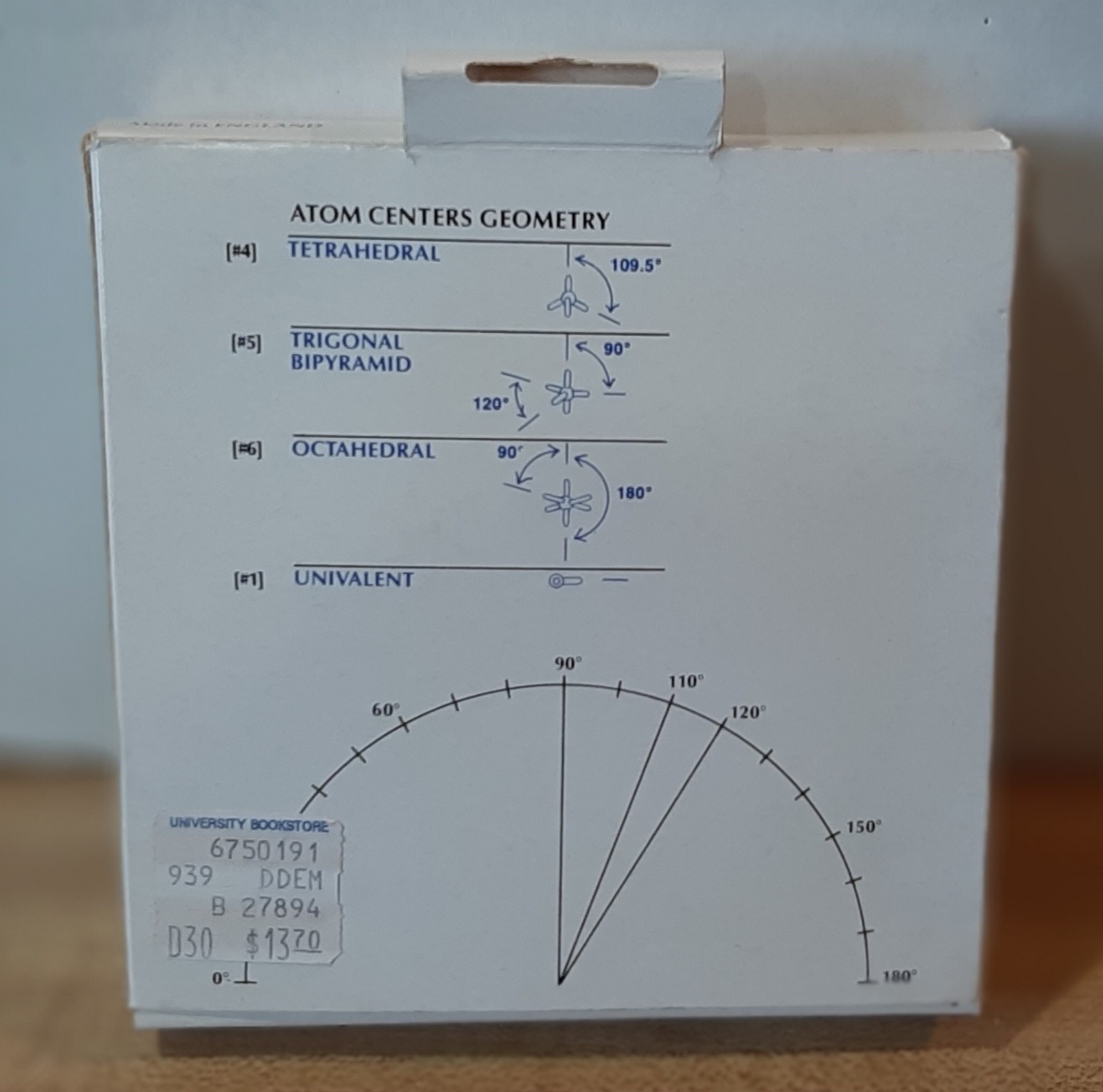 Vintage Alpha Molecular Model Set With Instruction Book 1985