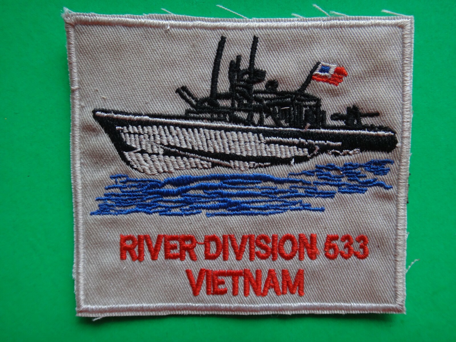 US Navy Patch RIVER DIVISION 533 PBR From Vietnam War Era