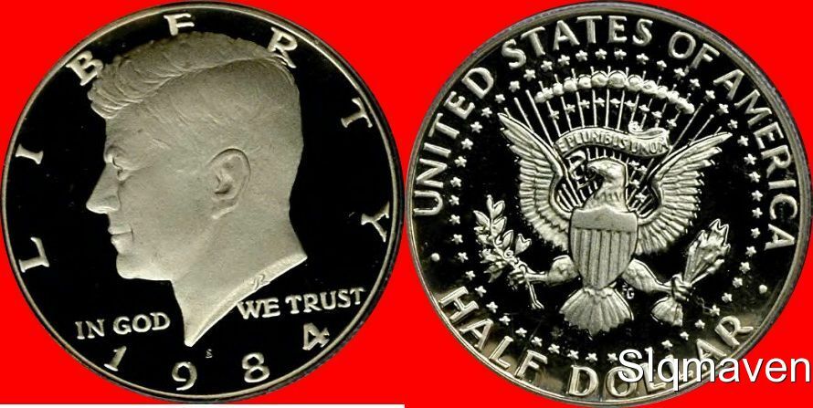 1984 S Kennedy Half Dollar Deep Cameo Gem Proof