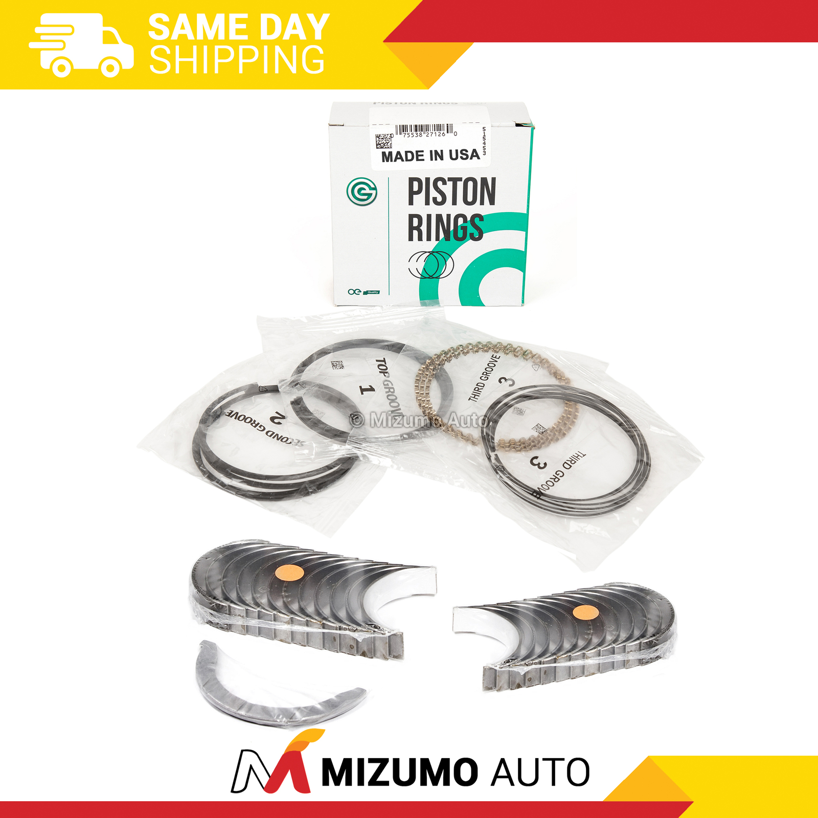 Piston Rings Main Rod Bearings Fit 99-07 Dodge Jeep Chrysler 4.7L SOHC VIN J N P