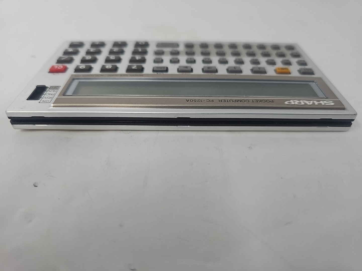 Sharp PC-1250A Pocket Computer w/ Case Tested Works