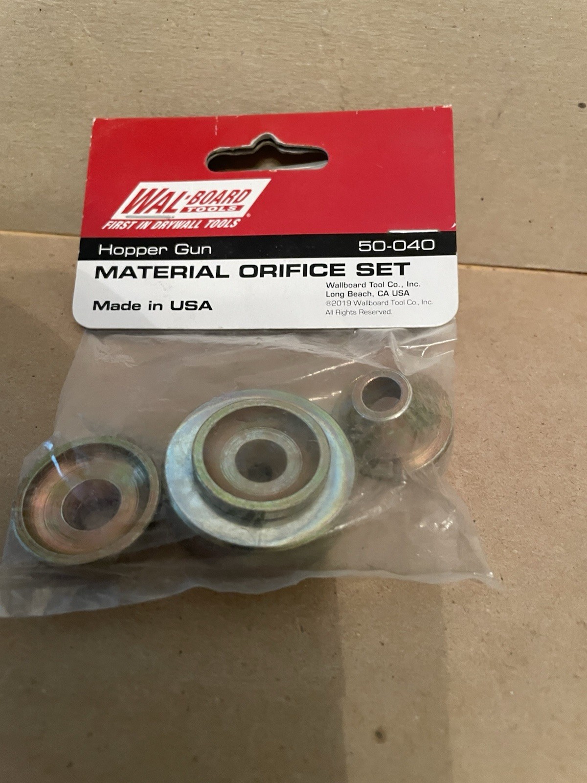 Wal-Board 050-040, Material Orifice Set for Spraying  Hopper Gun Same day ship