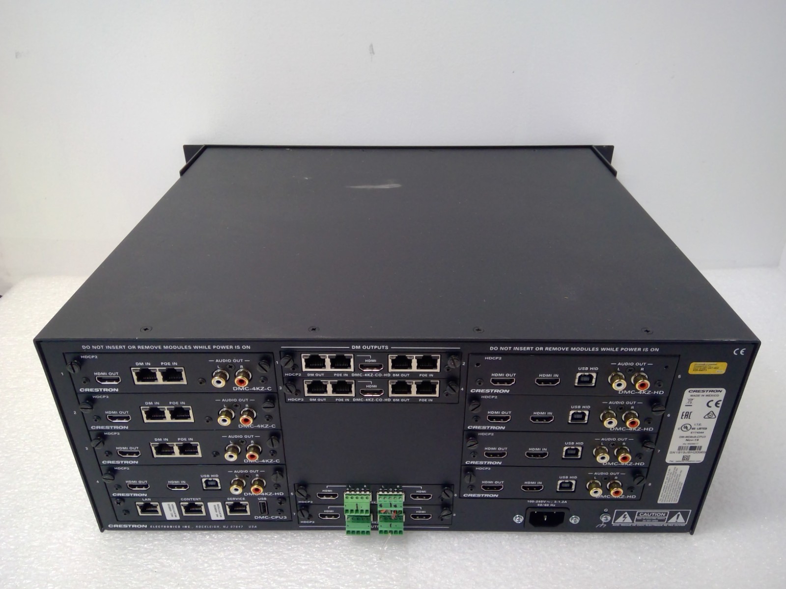 Crestron Digital Media Switcher DM-MD8X8-CPU3 *READ*