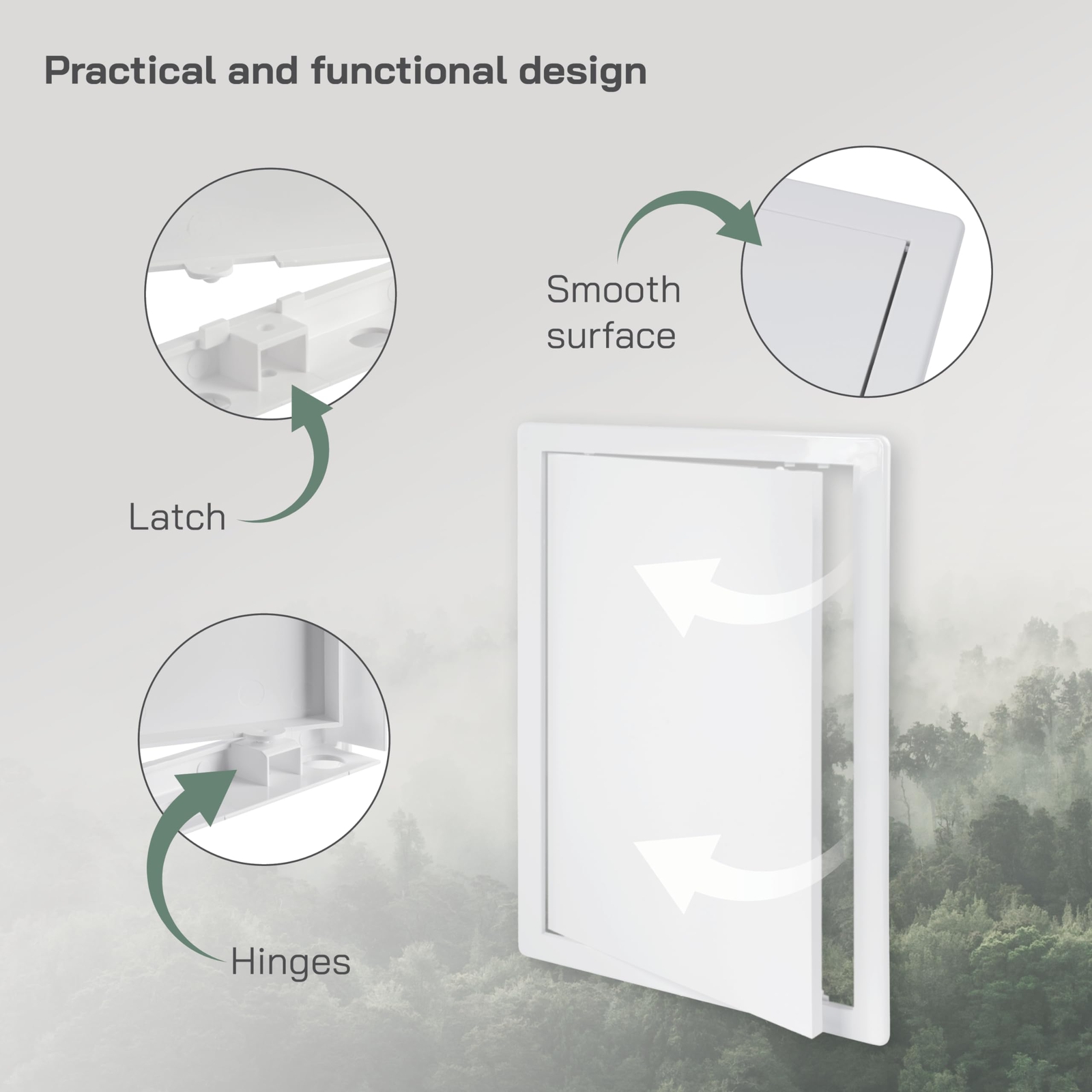10x16 Access Panel - Easy Access Doors - ABS Plastic - Access Panel for Drywa...