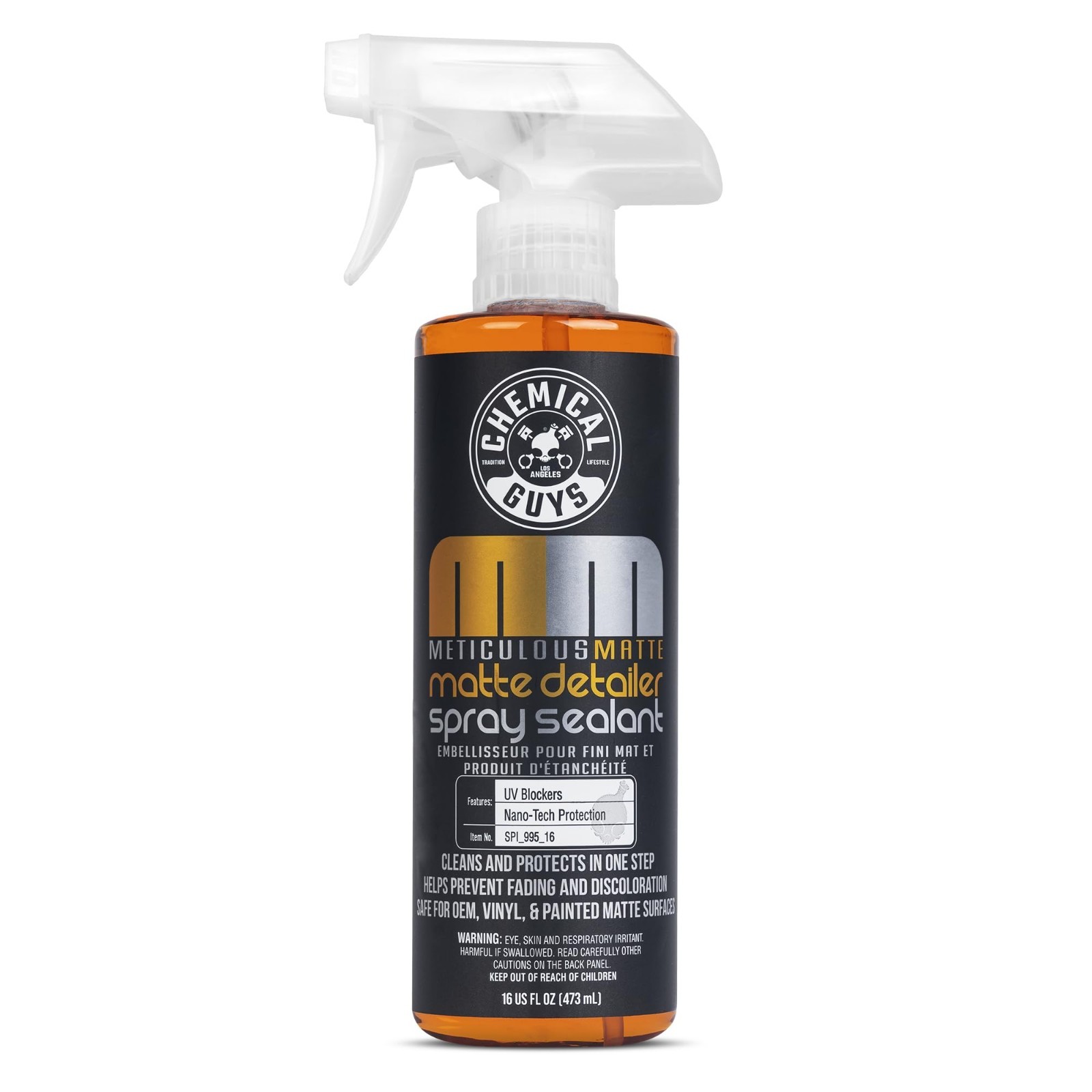 Chemical Guys Meticulous Matte Finish Detailer and Spray Sealant- Quick Detailer