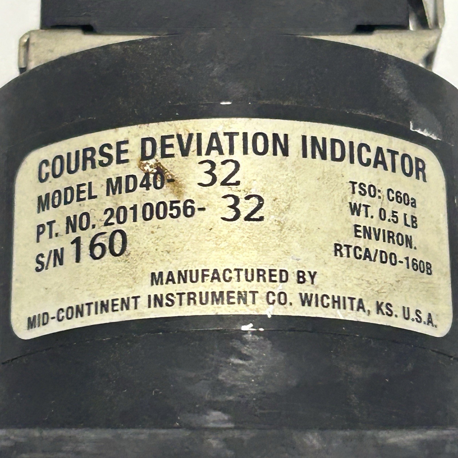 2010056-32 MD40-32 CDI Course Deviation Indicator Mid-Continent with Connector