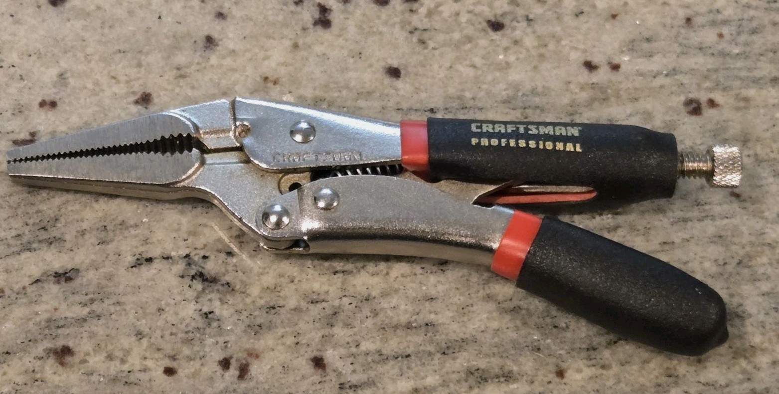 RARE Craftsman Professional USA 6" Locking Long Nose Pliers No 45716 EXCELLENT!