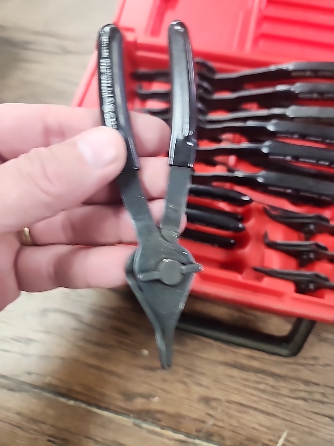 Matco MST1225 QTR Turn Retaining Ring Pliers 12 Piece Set with Case COMPLETE EUC