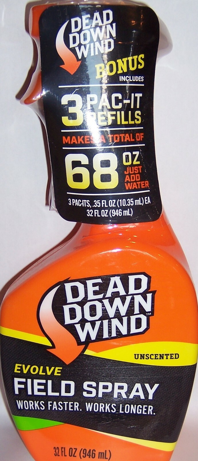 Dead Down Wind Evolve Field Spray 32 Ounce Spray Bottle + Refills #136818