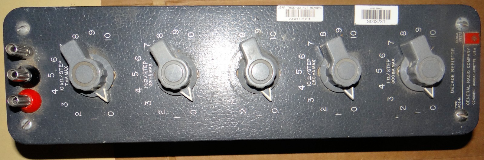 General Radio 1432-M 111.11 K Ohm DECADE RESISTOR  1 Ohm Steps TESTED Excellent