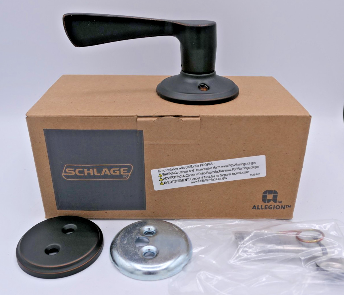 Schlage F94-MER 716-RH Merano Right Handed One-Sided Dummy Interior -Aged Bronze
