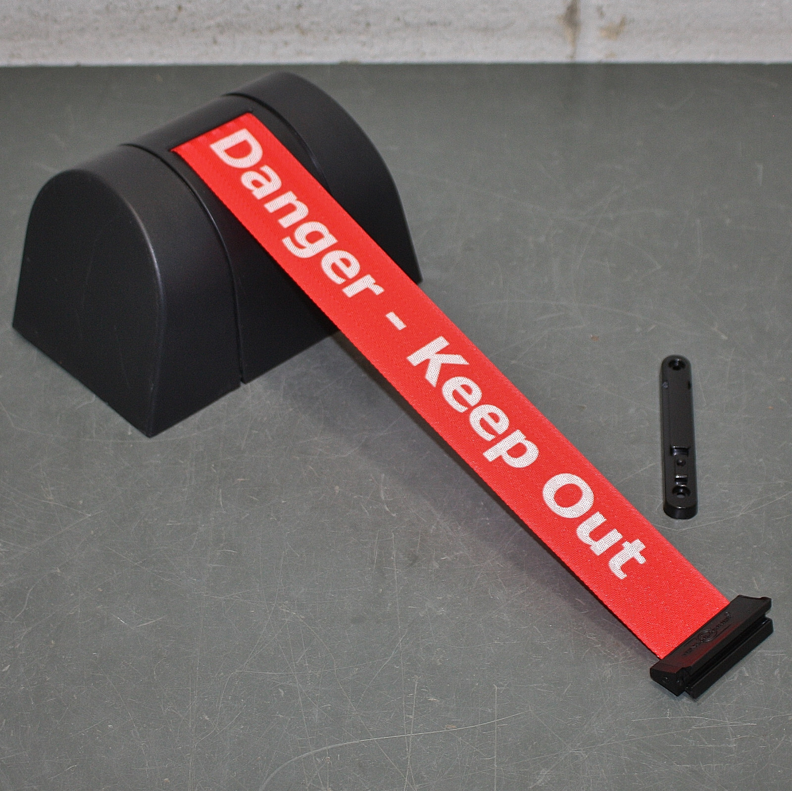 Tensabarrier 'DANGER- KEEP OUT' Retractable Belt Barrier, 30ft, Red, Wall Unit