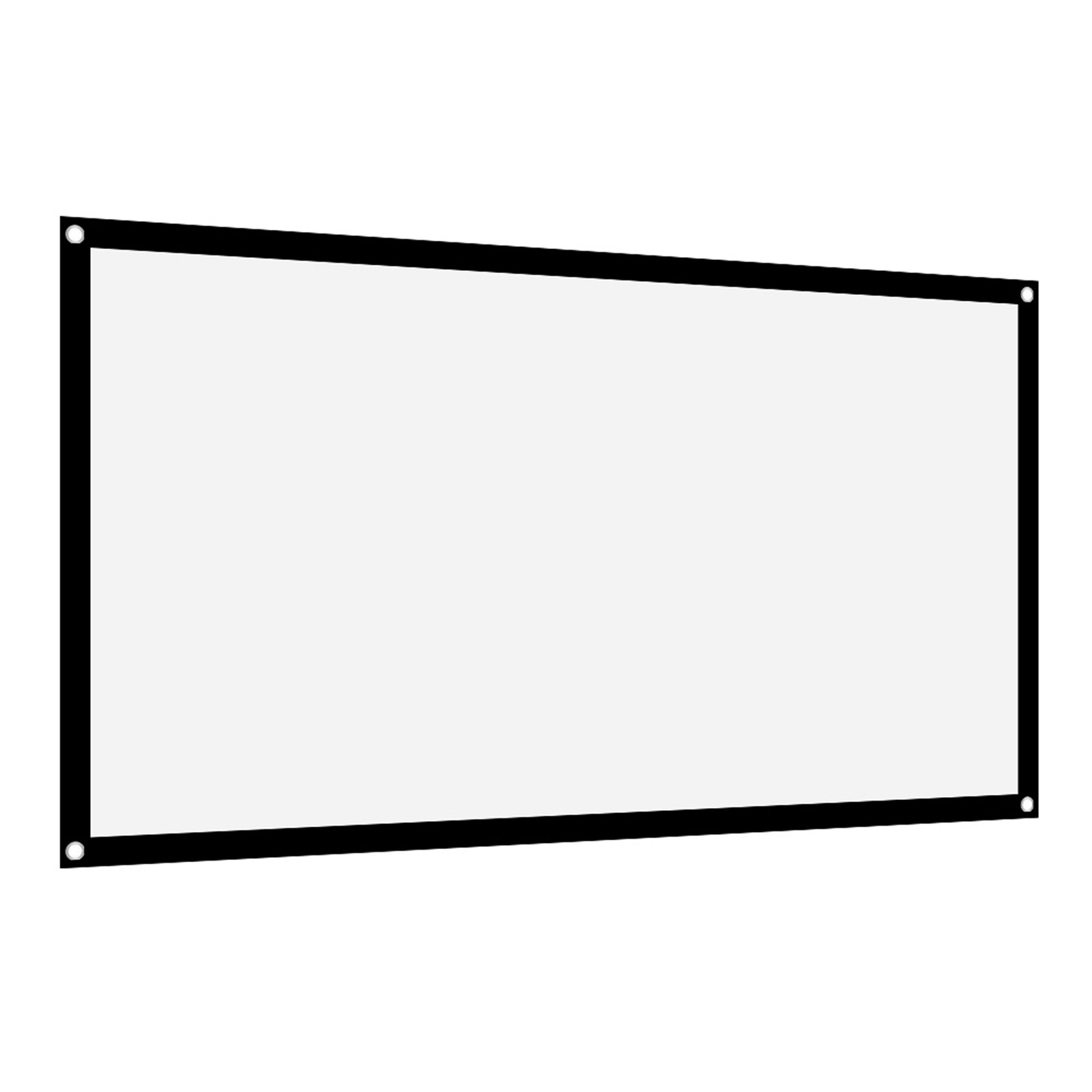 ­16:9 Thicken Non Crease Soft White Polyester Projector Curtain Projection