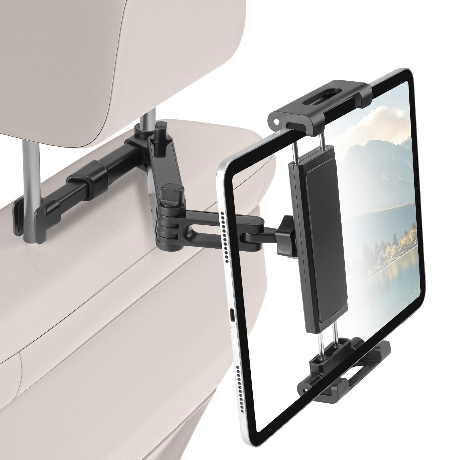 Tablet Holder for Car, 3 in 1 Extension Arm Adjustable Car Headrest Tablet Ho...