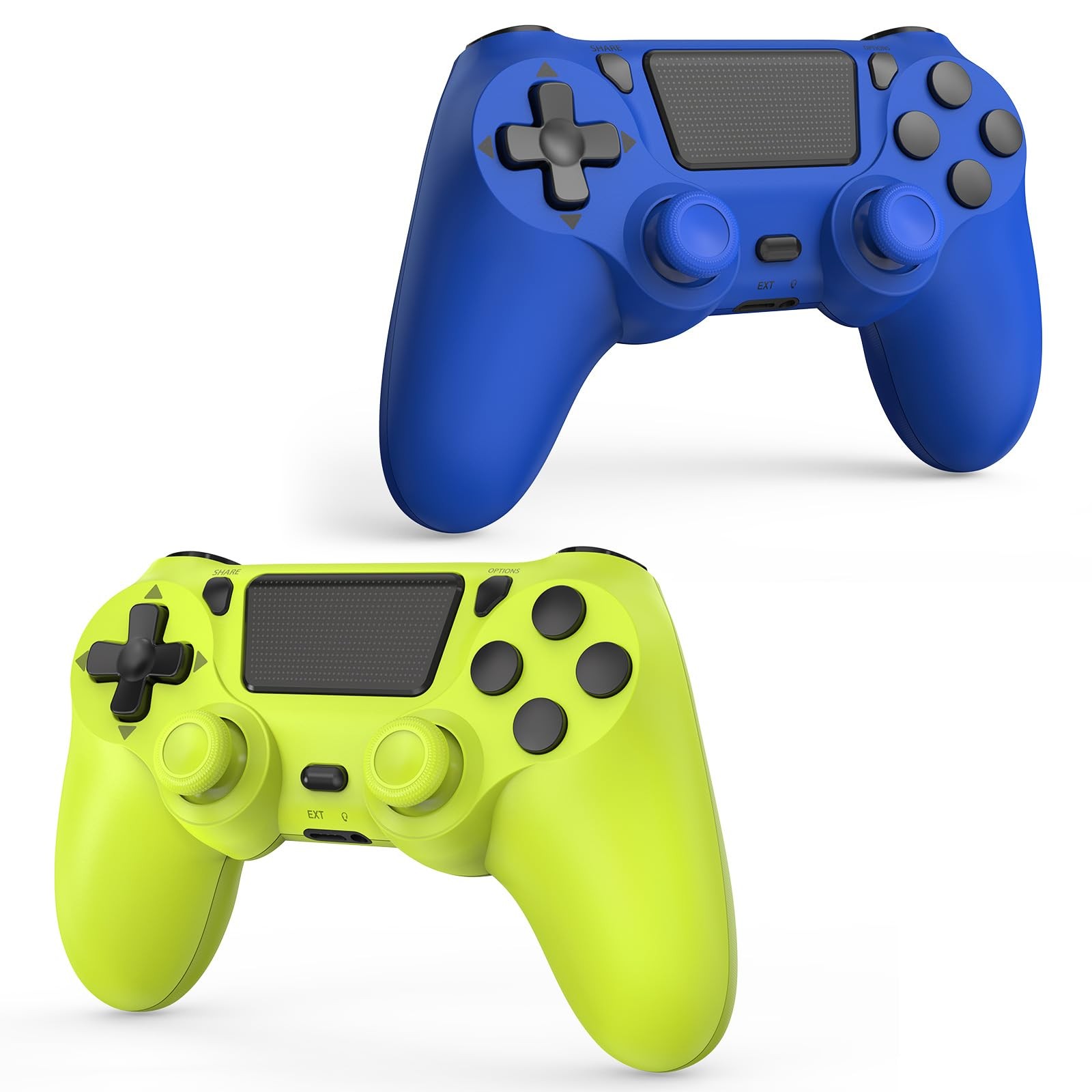 2 Pack Wireless Controller Compatible with PS4/Slim/Pro/PC with Dual Vibratio...